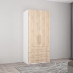 Dulap Smart-Home 1x0.56x2.0H m. cu polițe și sertare