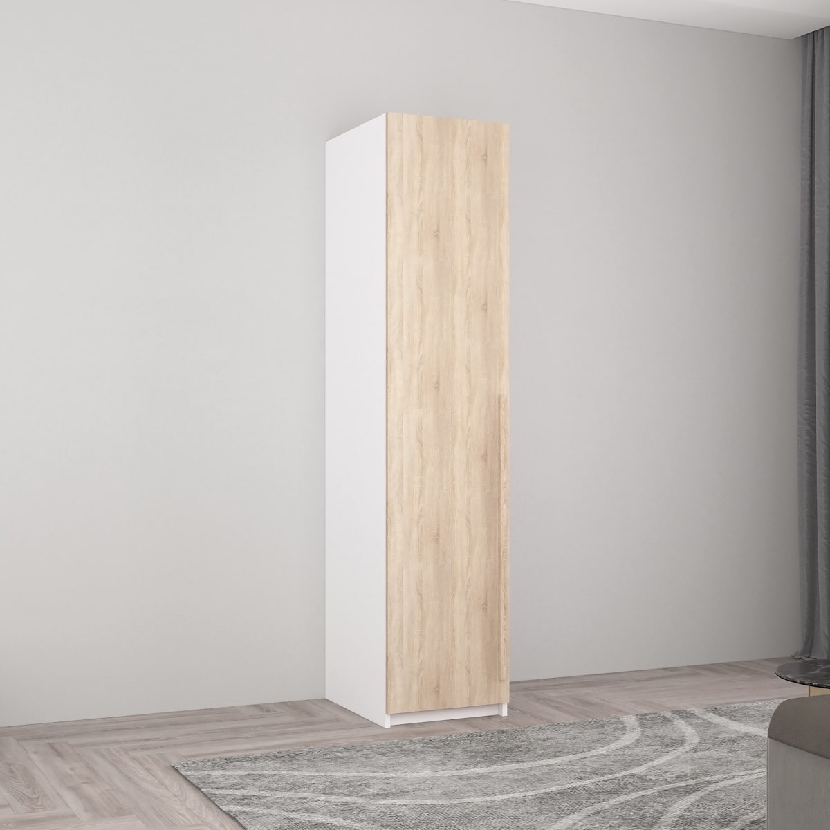 603a331aa3c3b3e8c7bf68c2f0c60b48.jpg Dulap Smart-Home 0.45x0.56x2.0H m. cu bară p/u umerașe