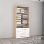 Dulap Smart-Home 1x0.56x2.0H m. cu polițe și sertare