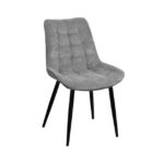 Scaun Hans Velvet Grey BGF166-4+Black legs