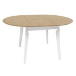 Masa Mars Natural Top+White Leg 1000(380)*H750